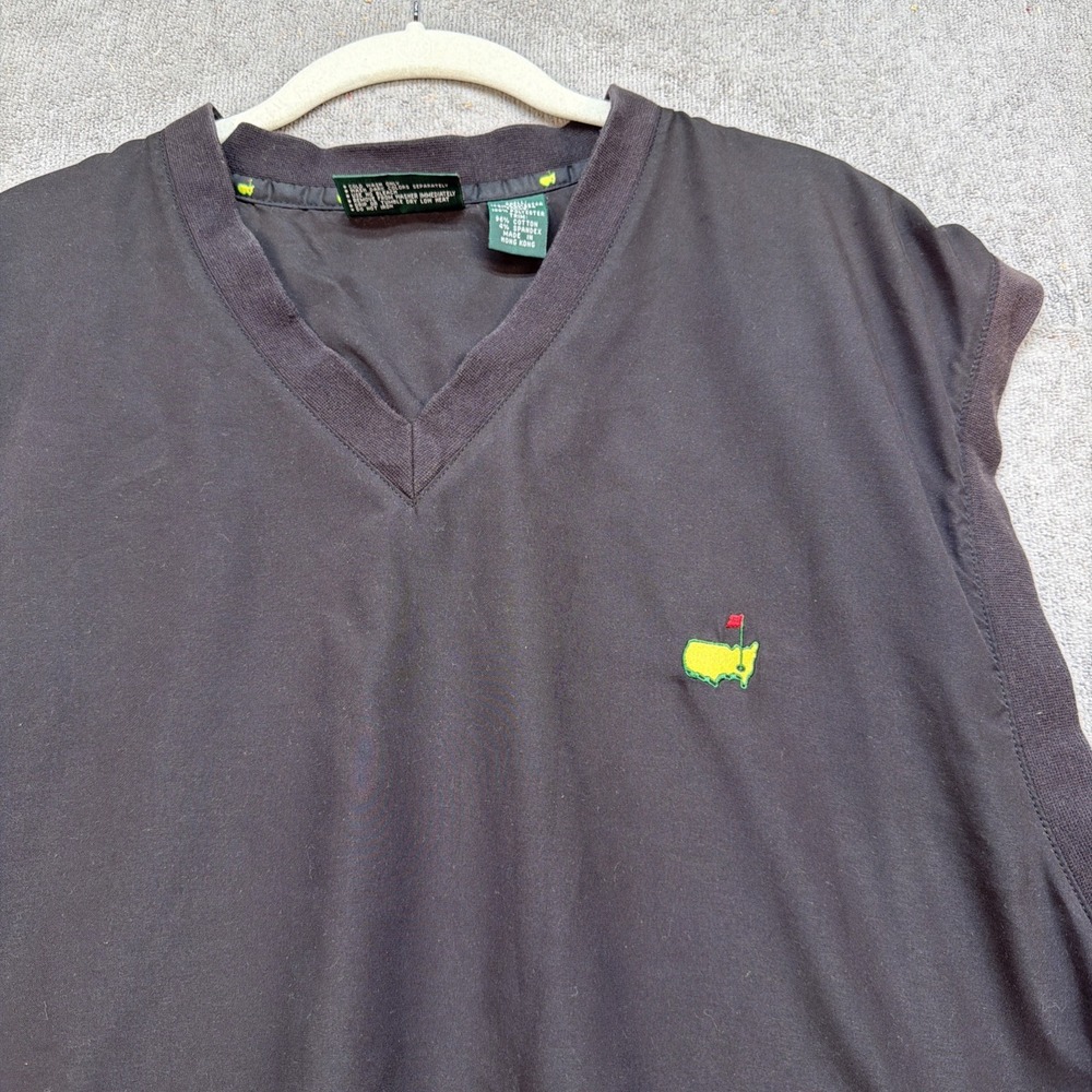 Masters Collection Augusta National Golf Vest Black XL Logo‎